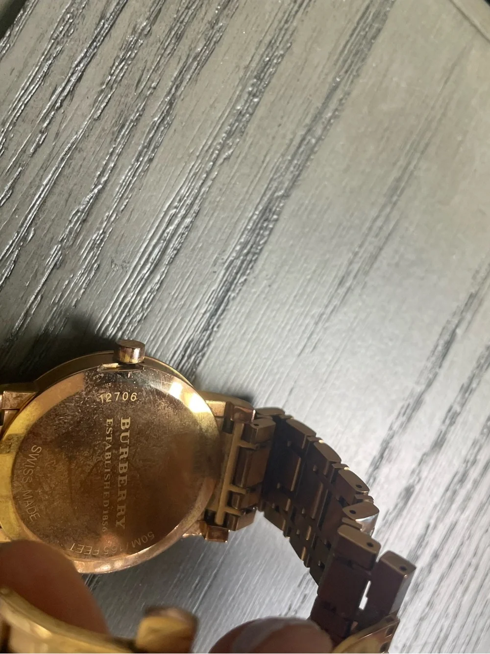 Authentic beautiful Burberry Rose Gold Tone Women's Bracelet Watch